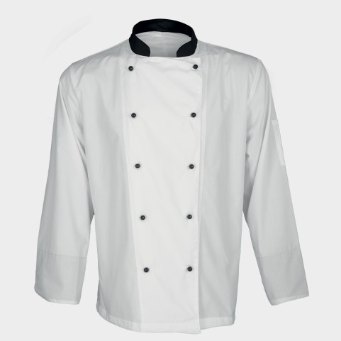 Tunică pentru bucătar NAPOLI ALB/NEGRU