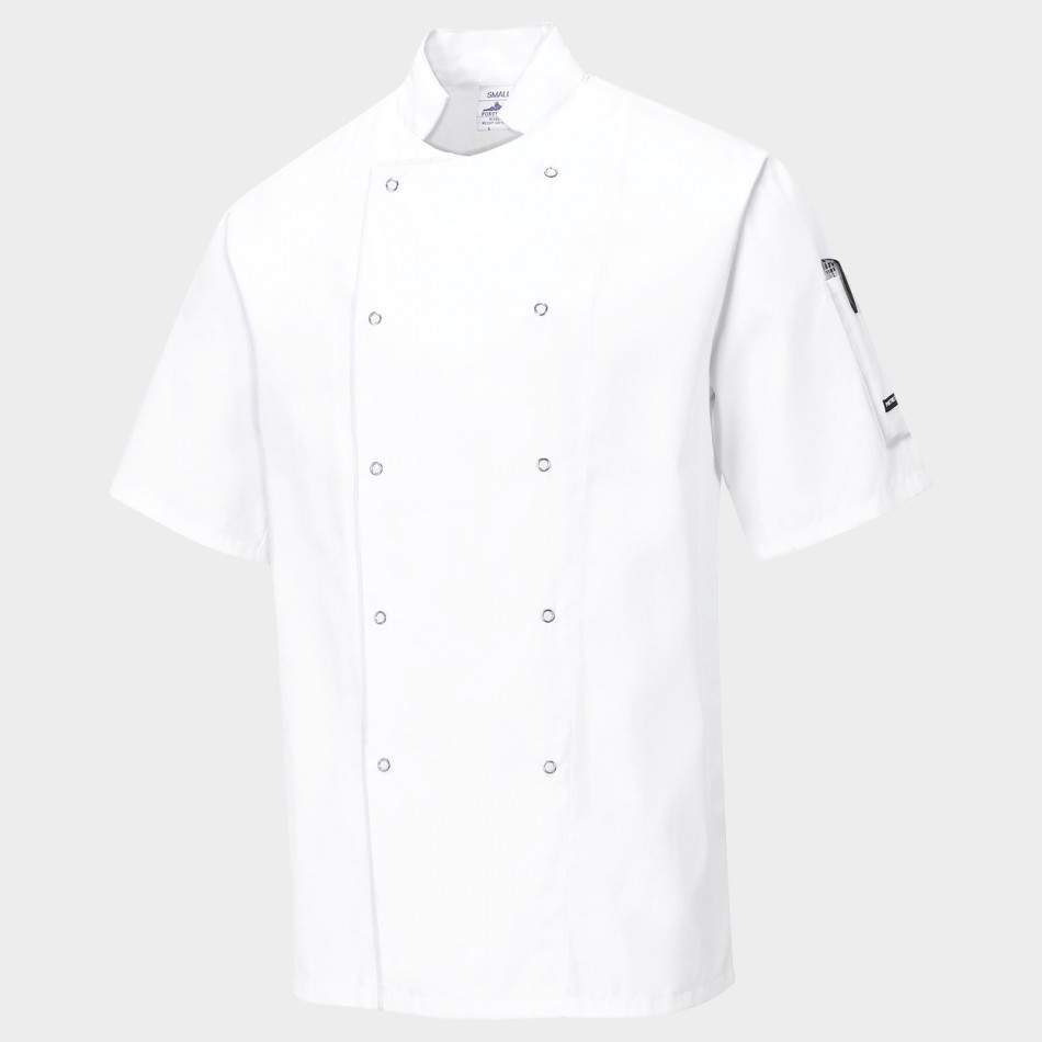 Tunică pentru bucătar CHEFS C733 ALB - Stenso.ro Tunică pentru bucătar CHEFS C733 ALB