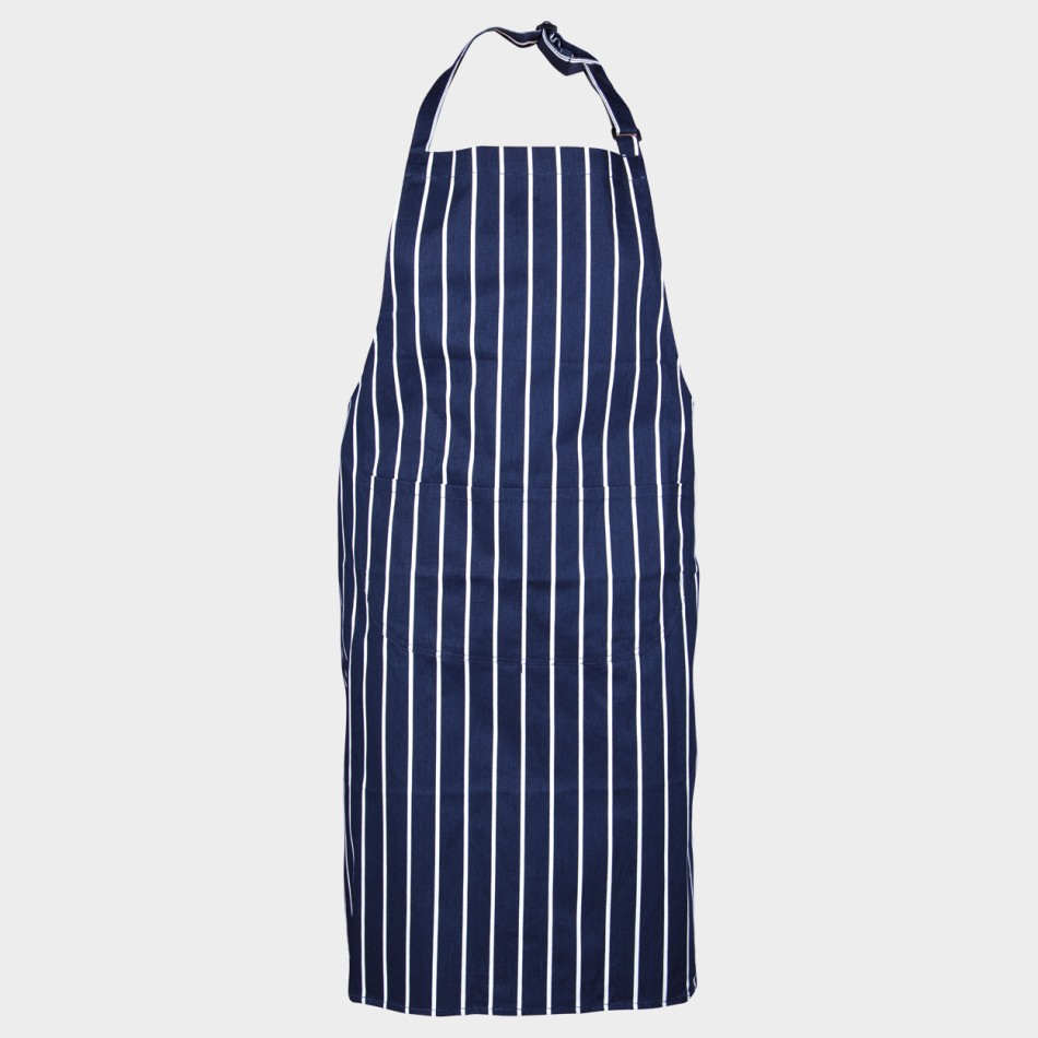 Șorț cu pieptar CHEFS S839 ALBASTRU