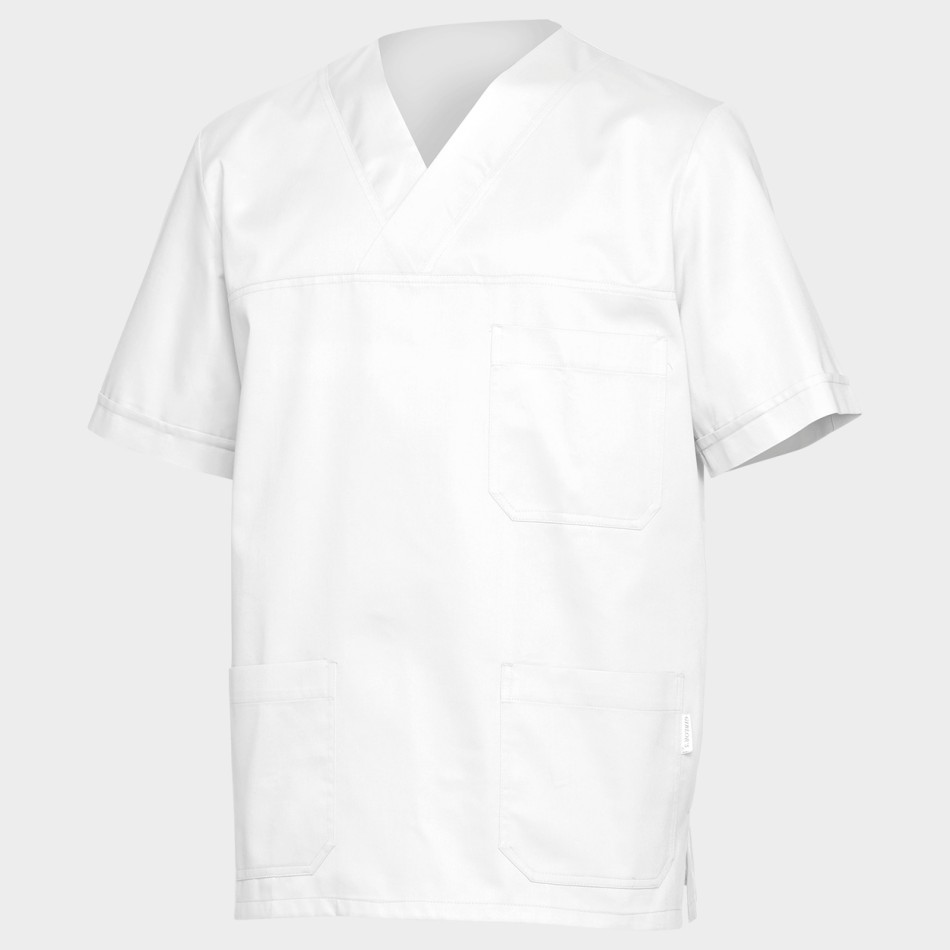 Tunică medicală pentru bărbați SIMONE ALB