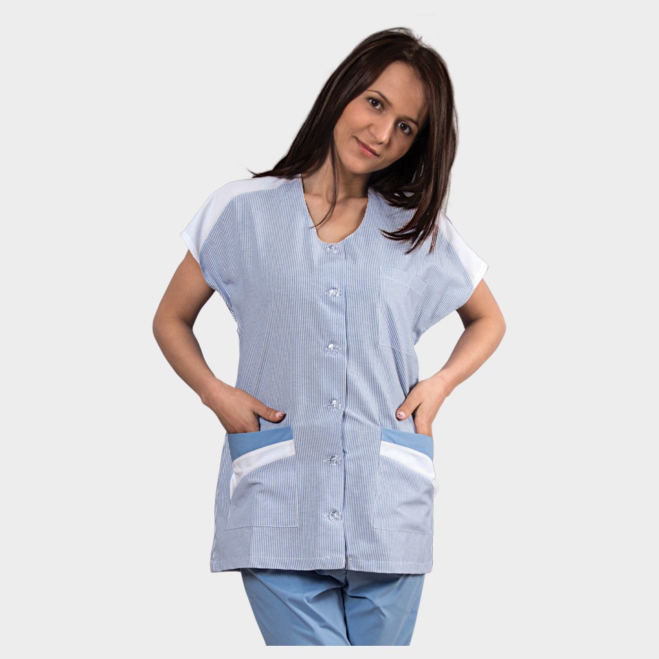 Tunică de lucru pentru femei ZEBRA ALBASTRU