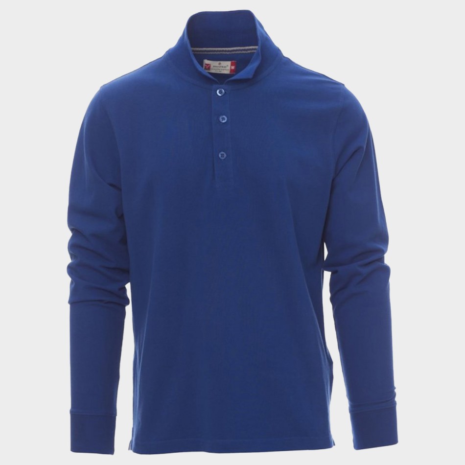 Bluză polo cu mânecă lungă PAYPER FLORENCE ALBASTRU REGAL