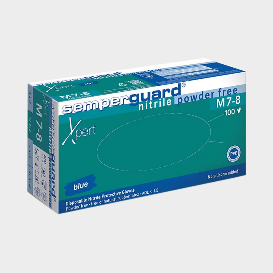Mănuși nitril de unică folosință - 100 buc SEMPERGUARD NITRIL XPERT