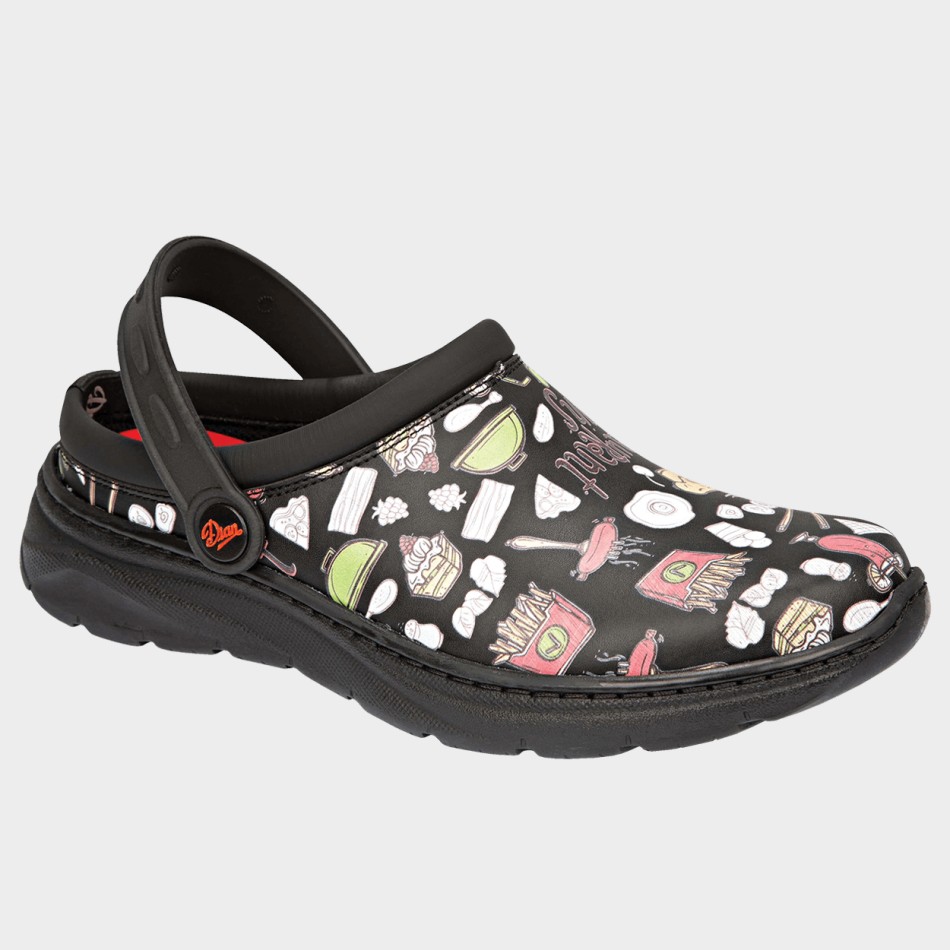 Saboți sanitare DIAN JAVEA NEGRO ESTAMPADO OB E A SRC