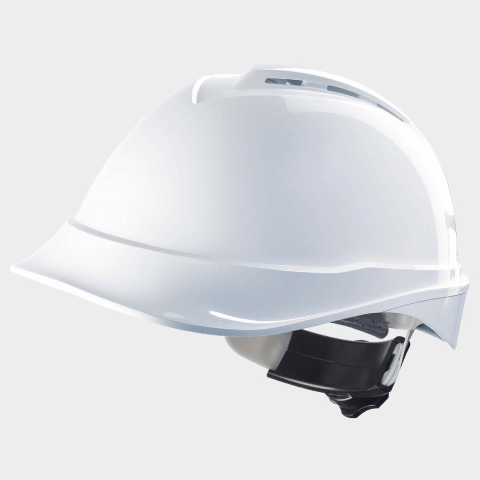 Cască de protecție, rezistență dielectrică 440V V-GARD ALB