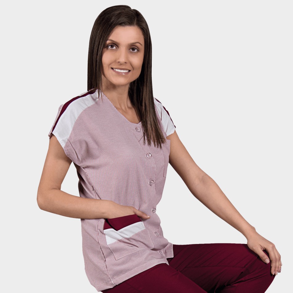 Tunică de lucru pentru femei ZEBRA BURDEAUX