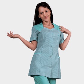 Tunică de lucru pentru femei X10 REZEDA STRIPE