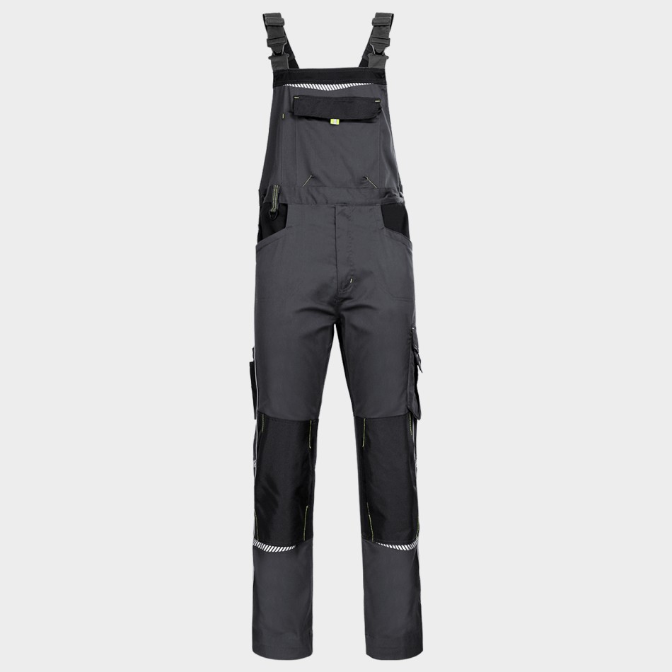 Salopetă de lucru PRISMA SPANDEX GRI/NEGRU