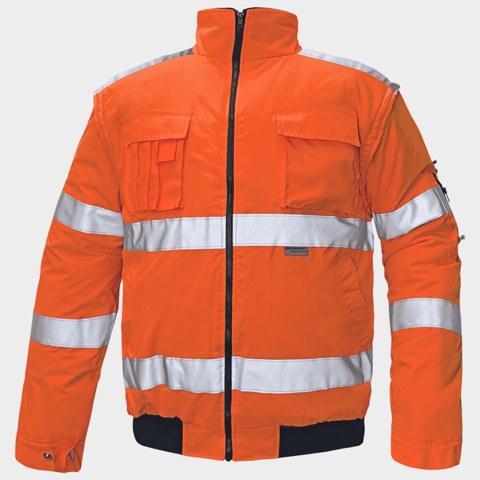 Jachetă reflectorizanta CLOVELLY HV PORTOCALIU