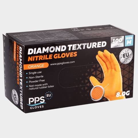 Mănuși din nitril PPS DIAMOND GRIP PF