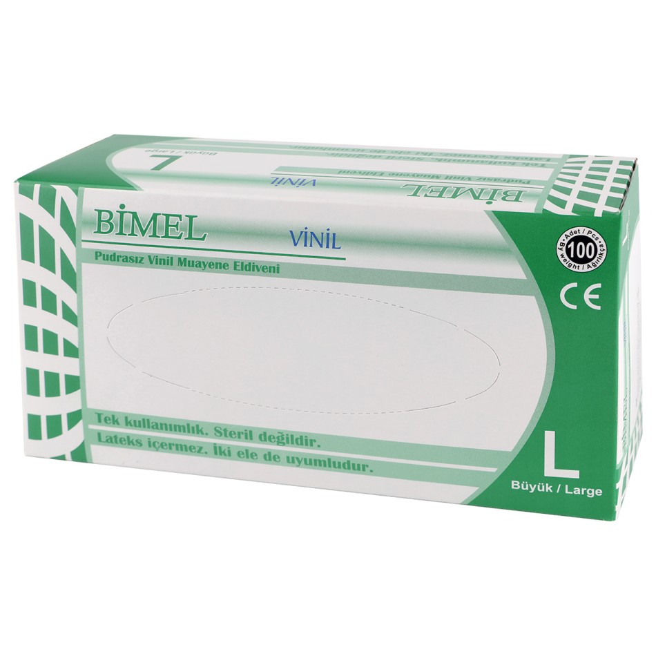 Mănuși de unică folosință din vinil - 100 buc. BIMEL VINYL PF
