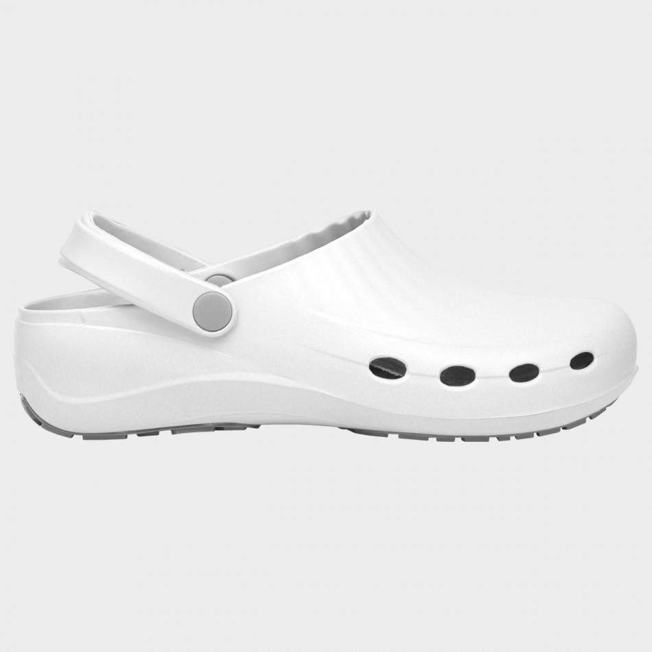 Saboți cu baretă PRIMA WHITE