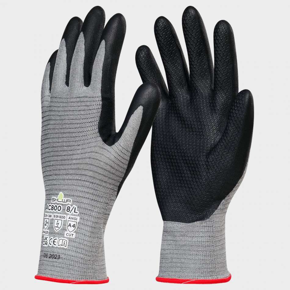 Mănuși anti-tăiere cu spumă de nitril SHOWA AC800