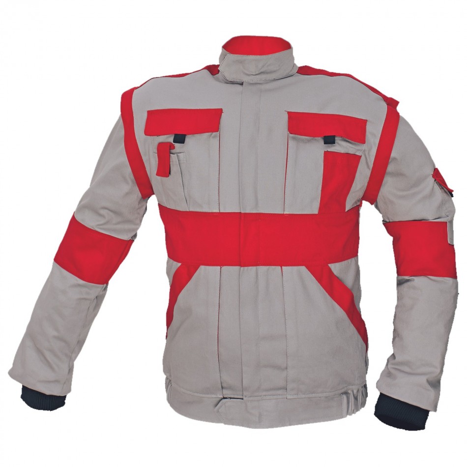 Work jacket MAX GREY/RED