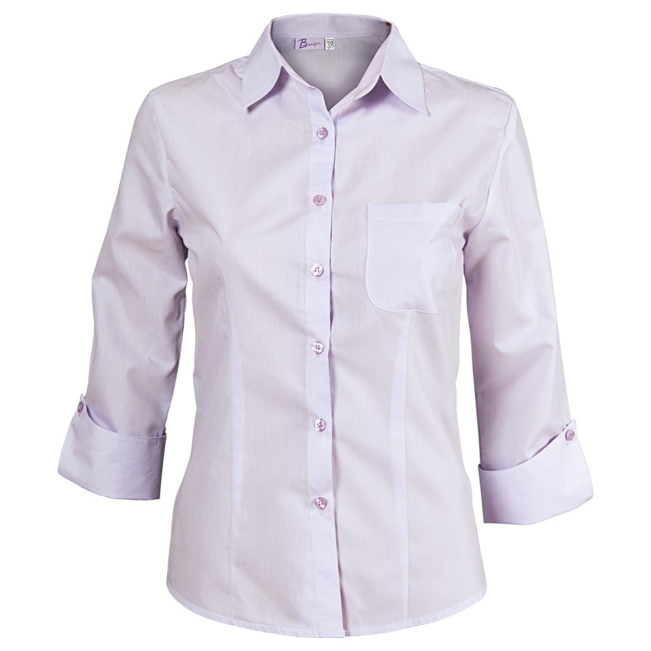 Cămașă pentru femei cu mâneci 3/4 CAMISA MOVUL DESCHIS
