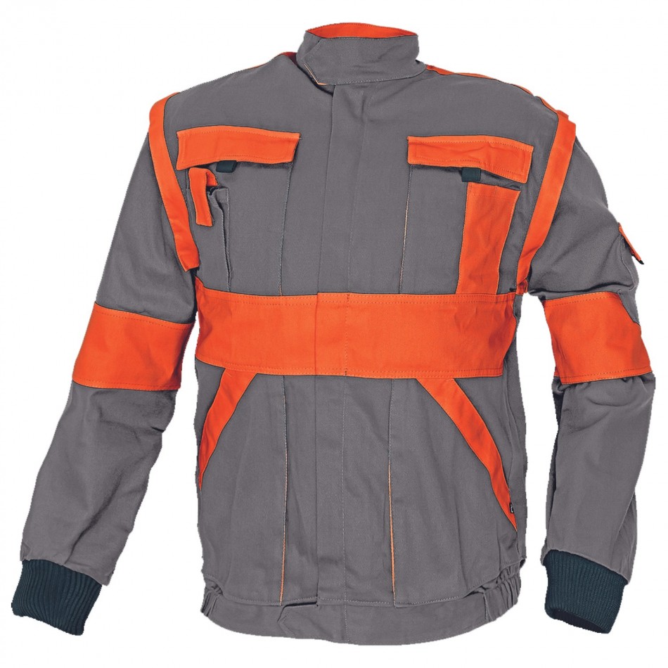 Work jacket MAX GREY/ORANGE