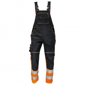 High visibility bib pants KNOXFIELD HV ORANGE