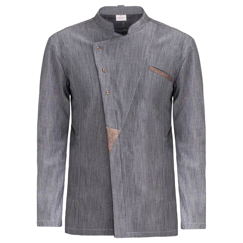 Tunică pentru bucătar GROSSETO GRI DENIM