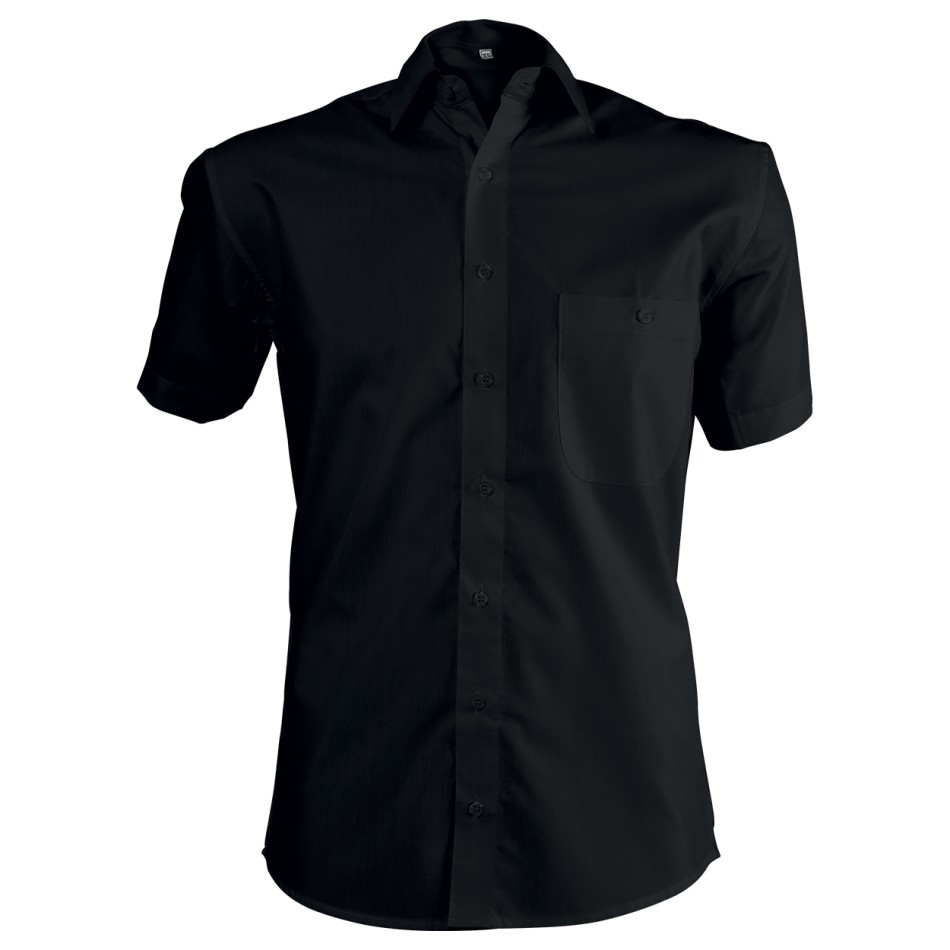 Men's short sleeve shirt CAMISA BLACK