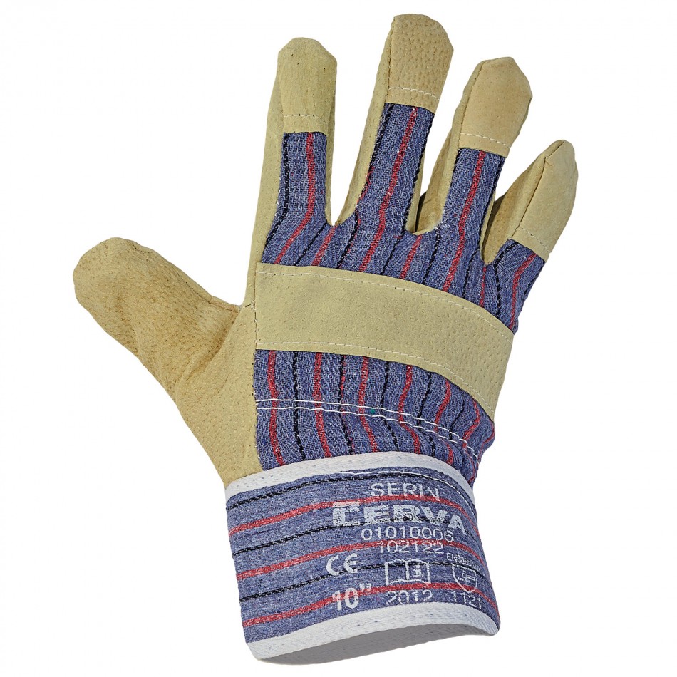 SERIN Leather and textile gloves