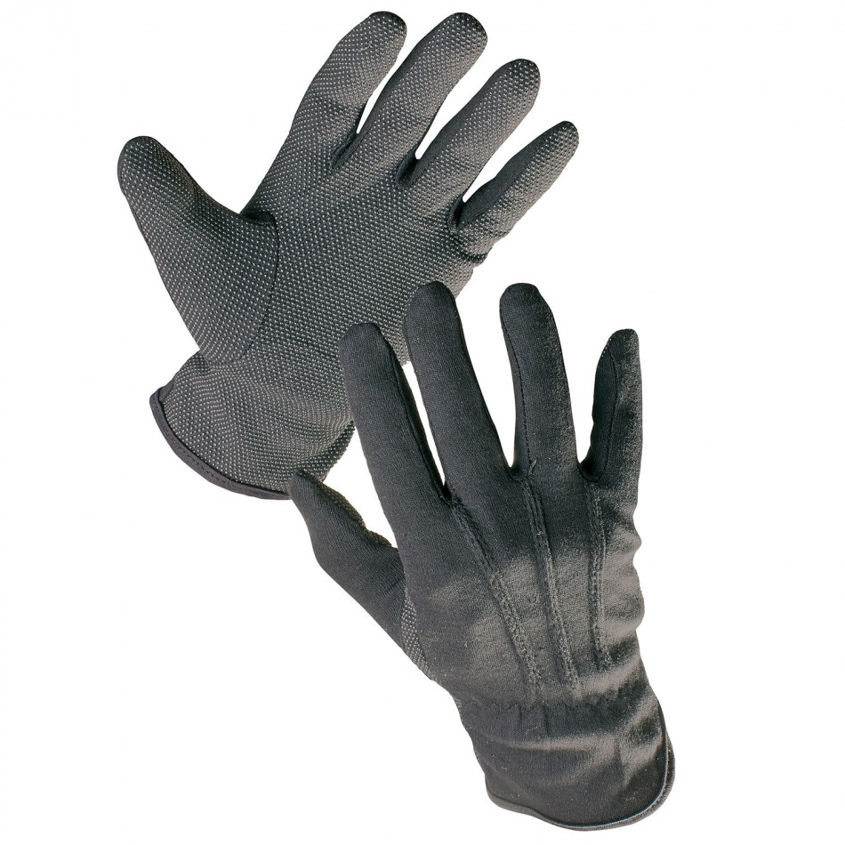 BUSTARD BLACK Sewn gloves