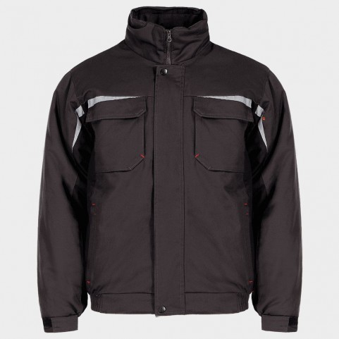 Geacă de lucru KASTOR WINTER GREY COTTON GREY/BLACK