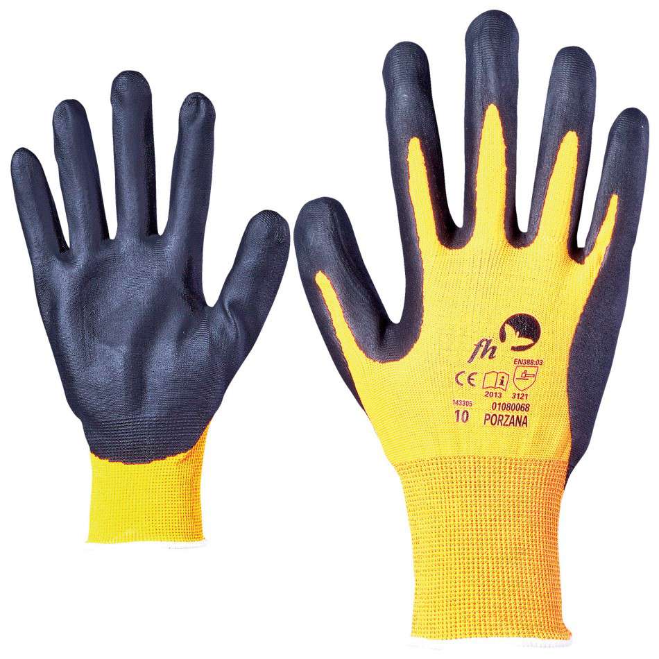 PORZANA HV Nitrile dipped gloves