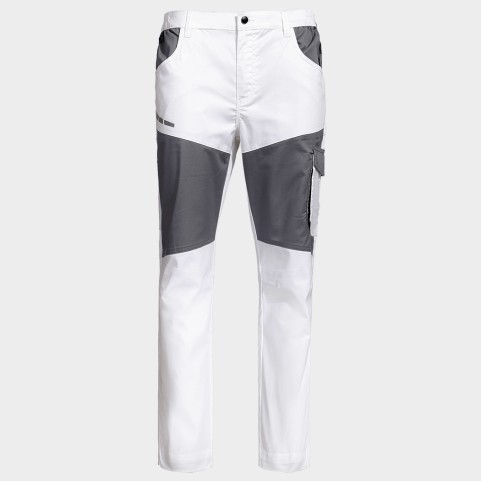 Pantaloni de lucru EOS STRETCH WHITE/GREY