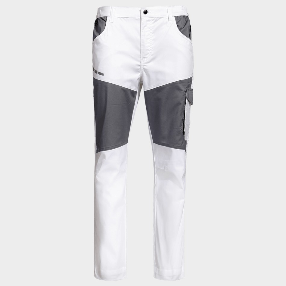 Pantaloni de lucru EOS STRETCH WHITE/GREY