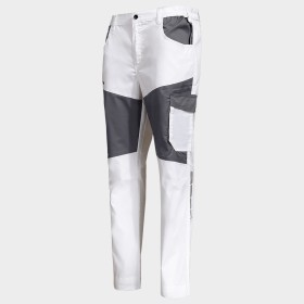 Pantaloni de lucru EOS STRETCH WHITE/GREY 2