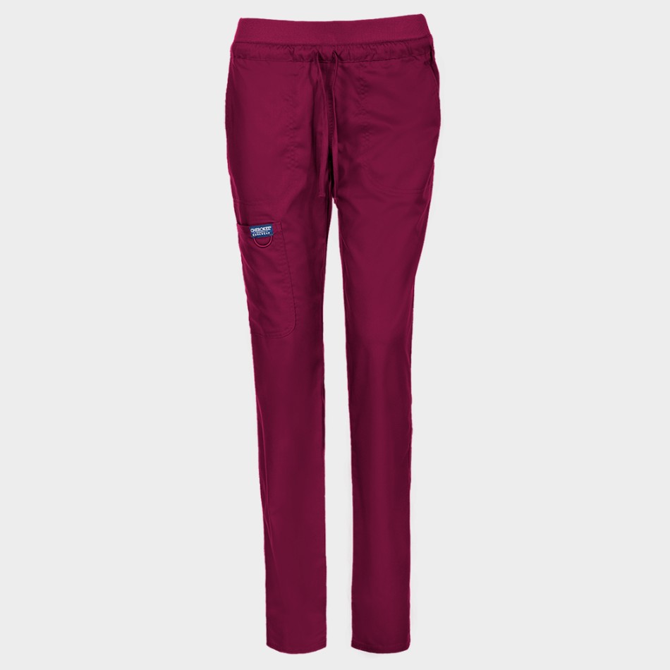Pantaloni medicali de damă CHEROKEE MR TAPERED VIȘINIU WWE105