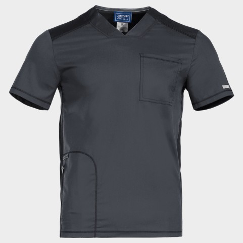 Tunică medicală de bărbat CHEROKEE V-NECK GRI WWE603