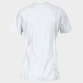 Tunică medicală de damă CHEROKEE WRAP ALB WWE610 2