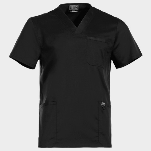 Tunică medicală de bărbat CHEROKEE V-NECK NEGRU WWE670