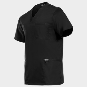 Tunică medicală de bărbat CHEROKEE V-NECK NEGRU WWE670 3