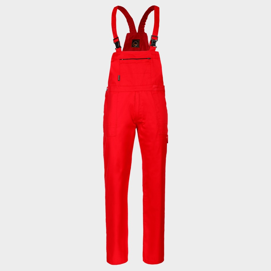 Pantaloni de salopete PLUTON T/C ROȘU