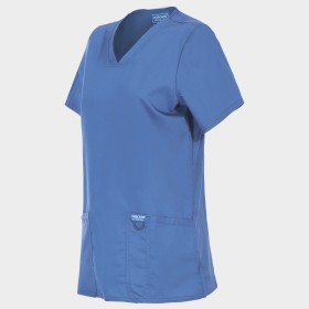 Tunică medicală de damă CHEROKEE V-NECK ALBASTRU DESCHIS WWE620 3