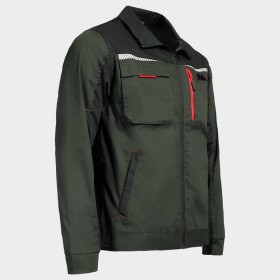 Jachetă de lucru PRISMA LIGHT STRETCH KAKI/NEGRU 4