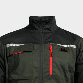 Jachetă de lucru PRISMA LIGHT STRETCH KAKI/NEGRU 6