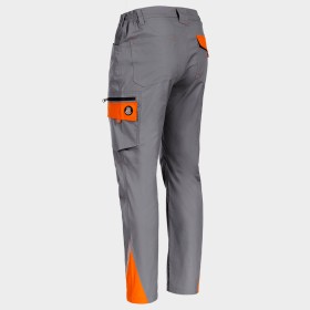 Pantaloni de lucru PRISMA LIGHT STRETCH GRI/PORTOCALIU 5