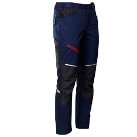 Pantaloni de lucru REVOLT 4STRETCH ALBASTRU MARIN/NEGRU 6