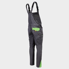 Pantaloni de salopete PRISMA LIGHT STRETCH GRI/VERDE 4