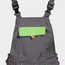 Pantaloni de salopete PRISMA LIGHT STRETCH GRI/VERDE 6