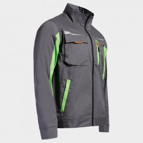 Jachetă de lucru PRISMA LIGHT STRETCH GRI/VERDE 4
