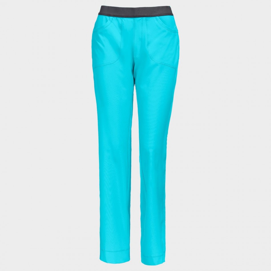 Pantaloni medicali pentru femei CHEROKEE SLIM TURQUOISE CKE1124A