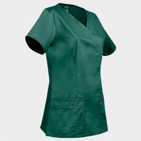 Tunică medicală pentru femei CHEROKEE WRAP NEGRU WWE4728 3