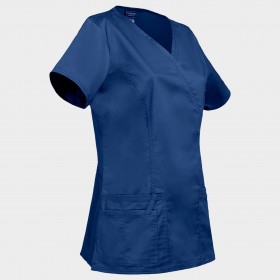 Tunică medicală pentru femei CHEROKEE WRAP ALBASTRU ÎNCHIS WWE4728 4