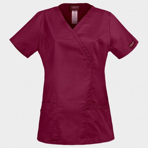 Tunică medicală pentru femei CHEROKEE WRAP VIȘINIU WWE4728