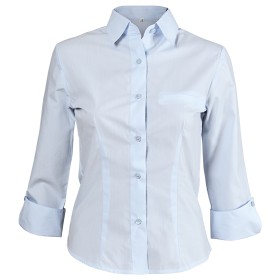 Cămașă pentru femei cu mâneci 3/4 CAMISA ALBASTRU 2