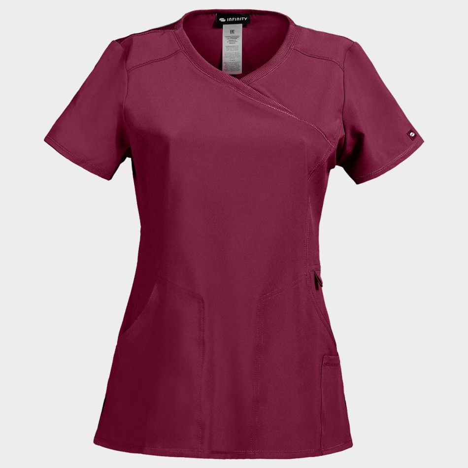 Tunică medicală pentru femei CHEROKEE WRAP VIȘINIU CKE2625A